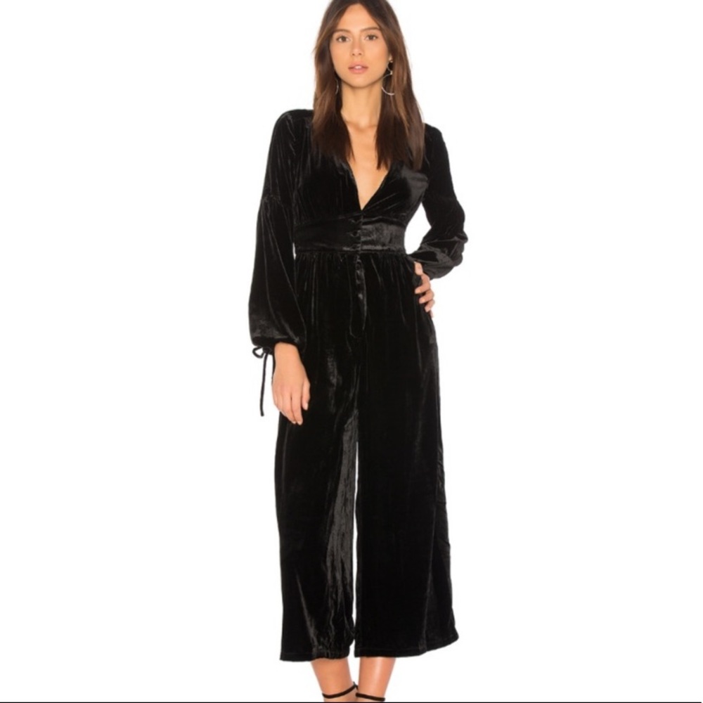 Free People Velour jumpsuit